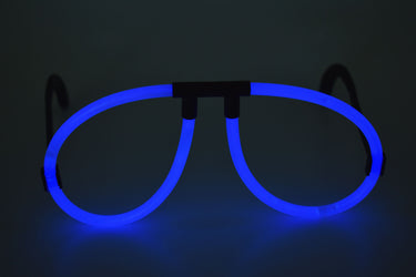 Blue Glow Stick Eye Glasses- Single Packs